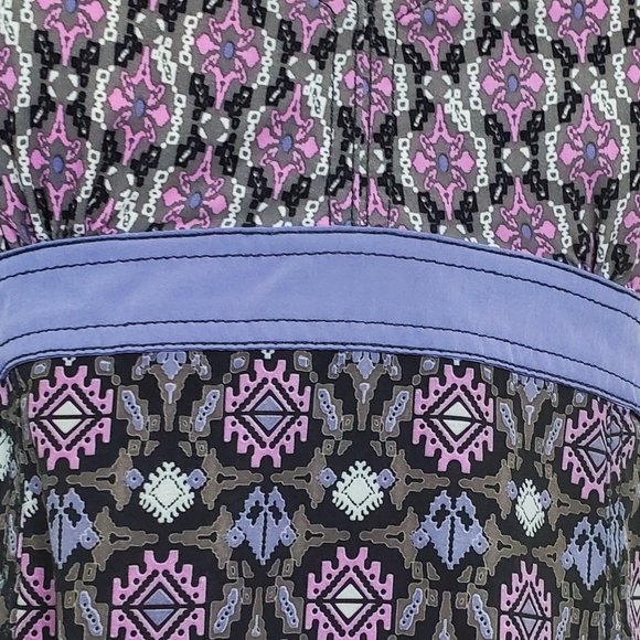 Athleta Womens Pack Everywhere Lilac Ikat Halter Dress 8 - Picture 11 of 14